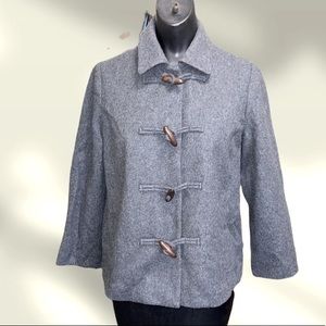 Liz Claiborne petite wool toggle coat